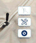 30 Piece Zipper Repair Kit Universal Zipper Fixer Set With Plastic Detachable Pulls, Quick Install Zippers, No Sewing Needed