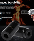 Honda 19mm Harmonic Balancer Socket Tool For Crank Bolt with heat-treated chrome alloy steel highlighting rugged durability.