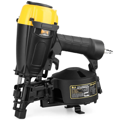 Coil Roofing Nailer 11 Gauge With Magnesium Housing Drives 7/8 To 1 3/4 Inch Full Head Nails In One Smooth Action