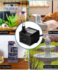 Image of Whisper Quiet 3W 50GPH Mini Submersible Water Pump for aquariums, pet fountains, desk fountains, and outdoor fountains.