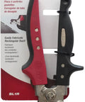 Snap Lock Punch Tool For Metal Edges, Steel Construction, Red And Black Finish, Easy One Hand Use, Soft Touch Non Slip Handle