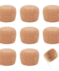 8 Pack Wooden Cork Stoppers For Wide Mouth Bottles 1 To 2 Inch Opening Tapered Corks With Wooden Lids Replacement Bottle Stopper