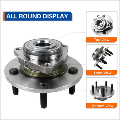 Front Wheel Hub And Bearing Assembly 515072 Compatible With 2002 2008 Dodge Ram 1500 5 Lug Replacement all round display