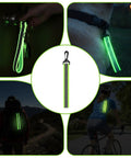 6 Pack Reflective Straps Glow In The Dark High Visibility Backpack Tags For Clothes Walking Cycling Dog Collar Camping