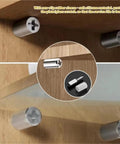 Heavy Duty Self Tapping Screws With Rubber Sleeves 40 Piece Set Cross Drive installed on wood surface for secure support.