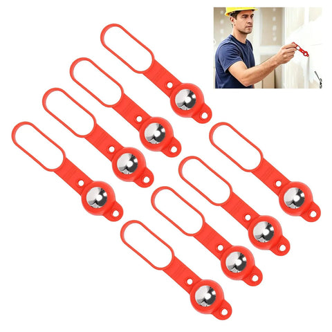 banapoy 8Pcs Magnetic Stud Finder, 27 Pounds of Pull Power, red magnetic tools for locating studs on walls.