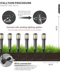 Installation guide for 4 Pack Low Voltage Pathway Lights Dope 3W LED Outdoor Landscape Lighting 120 Lumen 3000K Warm White