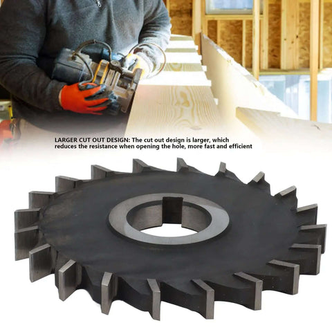 Worker using HSS Involute Gear Cutter Disk Set for Precision Gear Cutting in Metalworking and Machining, Pro Grade 125x12mm with 32mm Bore