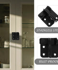 Hardcore Stainless Steel Flip Latch Heavy Duty Gate Bolt Safety Lock For Outdoor Yard And Fence Doors Rust Proof Two Pack on cabinet door.