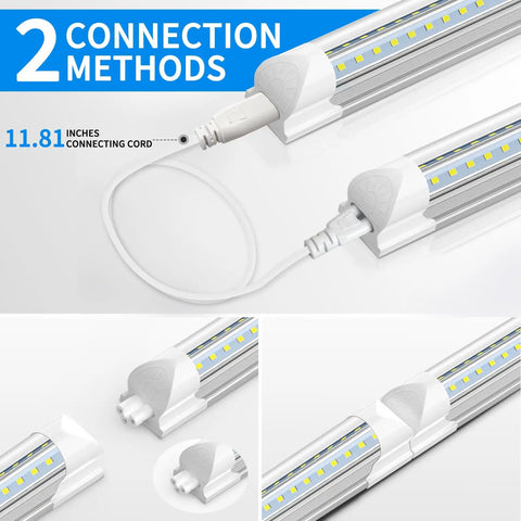 Super Bright 2 Foot LED Shop Light 20W 3000K Warm White T8 Tube Linkable Ceiling Utility Light For Garage Workbench And Room ETL Listed 3000 Lumens Energy Saving Fixture Pack Of 2