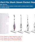 Replacement Pads For Shark Steam Pocket Mop S Series 4 Pack Fits S3500 S3501 S3601 S3550 S3901 SE450 S3801CO S3601D S2901