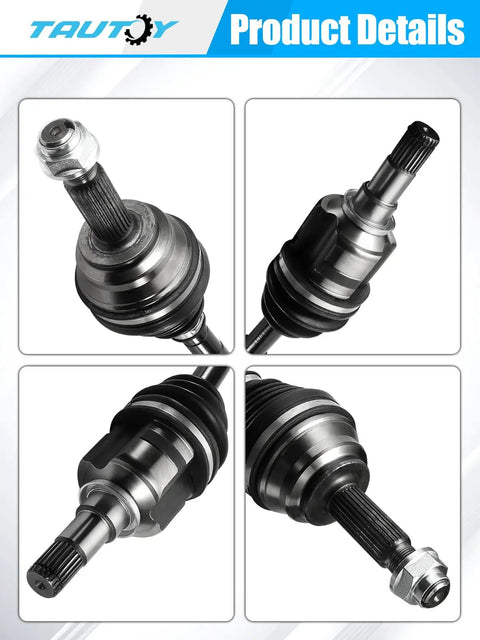 2 Pack Front CV Axle Shaft Assembly For Toyota Yaris 1.5L 2006 2007 2008 2009 2010 2011 2012 2013 2014 Driver And Passenger Side NCV69451 NCV69452 66 5277 66 5278 OEM Compatible, black metal CV axle shafts