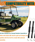 Top Shelf 3 Pack 500 Ohm Pre Charge Resistor Assembly For Ezgo 48V Golf Carts with green cart and black wiring.