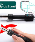 Multi Purpose Heat Gun For Crafts And DIY Projects With Adjustable 212F To 932F Air Temperature, Flip-Up Stand, and Dimensions