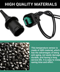 Close-up of 2 Pack Outside Ambient Air Temperature Sensor With Connector Pigtail Harness For Mercedes Benz Cars