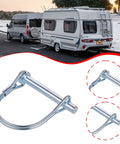 Heavy Duty Round Coupler Pin And Shaft Lock For Truck Trailers Galvanized Iron Pto Hitch secure fastener and locking mechanism.