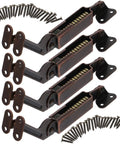 Heavy Duty Universal Lid Support Hinges For Wooden Boxes And Cabinets Snag This Dang Solid 4 Pack Iron Set with screws.