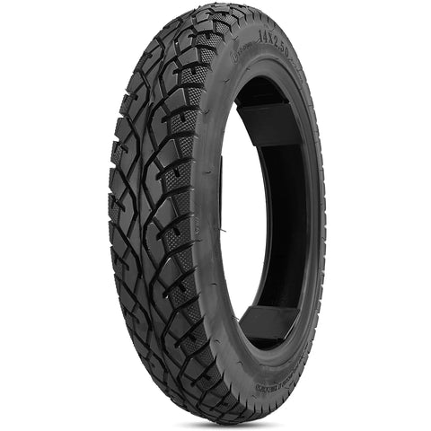 14x2.50 Tubeless Bike Tire for Electric Bikes and E Scooters Compatible With 2.50-10 and 60/100-10 Not For Regular Bikes Replaces 14x2.50 2.50-10 or 60/100-10 Ideal for Electric Motorcycles Dirt Bikes and Kids E Bikes