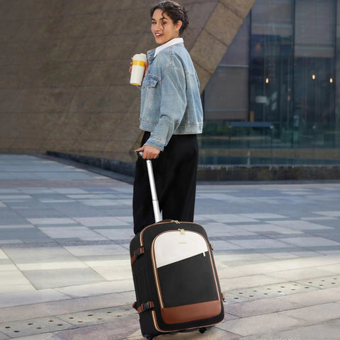 17 travel rolling backpack with 4 wheels Rolling Travel Backpack With Wheels 4 Piece Carry On