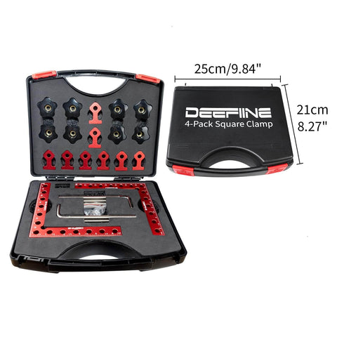 90 Degree Positioning Squares Right Angle Clamps 5.5 Inch By 5.5 Inch Aluminum Alloy L Type Corner Clamping Tool case