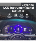 12.3 Inch LCD Dashboard Instrument Cluster For Porsche Cayenne 2011 2017 Replacement Smart Gauge Module with purple display