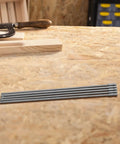 Huge Heavy Duty Long Screwdriver Bits Set With 5 Pieces Including Master PH1 And PH2 Sizes Perfect For Electric Drills And Manual Gear During Metal Construction Fix It Projects Around The Workplace, 300mm steel bits on workbench