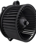 Top Shelf Hvac Heater Blower Motor Assembly Plug And Play Slick Swap For Chevrolet Bolt Ev And Bolt Euv Vehicles 2017 To 2023 Featuring Heavy Duty Heat Resistant Durability side view of blower motor with multiple fins