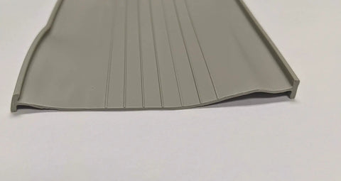 Grey 5/16 Inch T End 20 Foot Garage Door Bottom Weather Seal Strip Rubber Replacement, T Style Fits Amarr Clopay And More