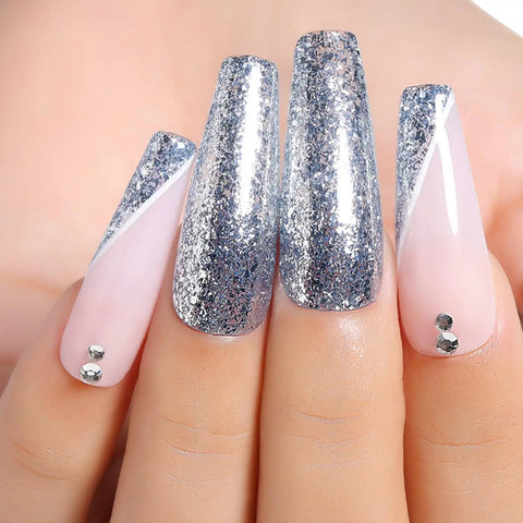 Gel Nail Polish Kit Set 6x8ml Soak Off UV LED Hema Free Glitter Colors Red Green For Nail Art DIY Mani With Long Lasting Shine