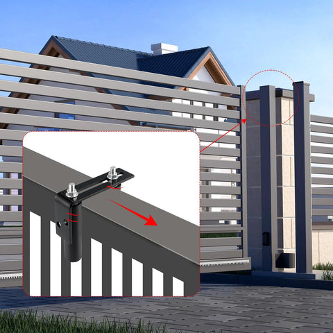 Installed Slide Gate Guide Roller Assembly With Dual Nylon Rollers And L Post Bracket For Heavy Duty Gates And Fences Pack Of 2