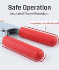 Beefy 500 Amp Heavy Duty Welding Ground Clamp with insulated flame-retardant anti-skid handle for arc MIG and stick welders.