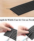 Slick Baby Edge Guard And Corner Protector With Heavy Duty NBR Foam, cutting the foam to desired size for edge safety.