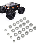 One Eighth RC Ball Bearing Kit Steel Ball Bearings For High-Precision Wheel Hubs 24 Pieces Upgrade For One Eighth Scale RC Cars Smooth Spins Longer Life Beefed-Up Durability For Faster More Responsive Performance