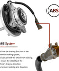Front Wheel Bearing And Hub Assembly For Ford F150 4WD 2015 Through 2017 Replacement Hub Bearing with ABS Sensor