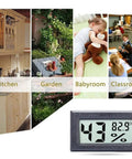 Tiny Pocket Digital Hygrometer Thermometer For Home And Office with display showing 43% humidity and 82.9°F for indoor use