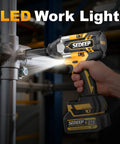 Impact Wrench Half Inch Cordless Beast Torque Gun With 1500 Nm Brushless Power in use with socket attachment