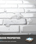 Self Adhesive 12x12 Backsplash Tiles 10 Pack For Kitchen Shower And Fireplace showcasing water resistance properties