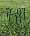 Heavy Duty Garden Stakes And Ground Anchors Set 10 Pack Galvanized U Hooks for Lawn Beds in grass