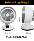 Versatile 2 In 1 Heater And Fan Combo With Remote For Year Round Comfort Portable Desk Space Heater And Cool Air Fan