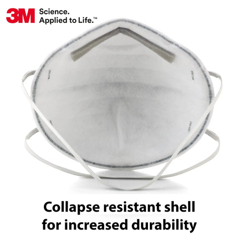 R95 NIOSH Disposable Respirator For Oil Environments With Carbon Filter And Braided Comfort Strap For All Day Comfort Pack Of 20 Safeguards Against Nuisance Odors And Organic Vapors APF 10