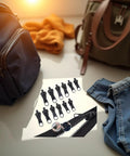 12Pcs Black Zipper Pull Replacement Kit With Instant Fix Sliders shown with bags and denim, no tools needed for repair, easy fix.
