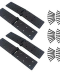 Beefy Heavy Duty Gate Butt Hinges For Wooden Fences And Shed Doors Outdoor Hardware with screws, matte black iron
