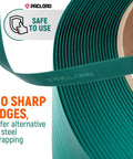 Half Inch PET Strapping Coil 6500 Foot Long Industrial Grade Green Pallet Banding With 820 Pound Break Strength Weather Resistant Close-up