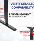 Hella Sturdy Clamp On Desk Leg Mount For Large PC Towers Under Desk CPU Storage Rack Easy Tool Free Setup Keeps Your Rig Off The Floor Gamer Battlestation Desk Organizer Black with segment compatibility guide.