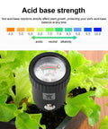 Soil And PH Meter With High Sensitivity Alloy Probe For Accurate PH And Humidity Readings Ideal For Outdoor Plants Gardens And Farms