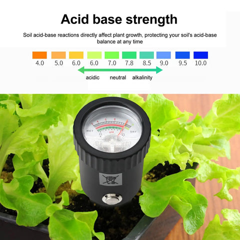Soil And PH Meter With High Sensitivity Alloy Probe For Accurate PH And Humidity Readings Ideal For Outdoor Plants Gardens And Farms