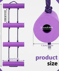 Collapsible Scuba Tank Holder With Rope Ladder Design Holds Up To 3 Air Cylinders, size dimensions highlighted