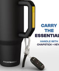 Heavy Duty 50oz Tumbler With Double Wall Insulation Keeps Drinks Ice Cold Or Piping Hot All Day Long Cinnamon Stainless Steel Build with keychain.