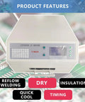 Automatic Infrared And Hot Air Reflow Oven For PCBs 0-280C Adjustable Temperature SMD SMT BGA Rework Station display panel