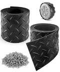 Power Wheels Rubber Tire Upgrade Kit 2 Pack showing rubber tire rolls, screws, and wheel for kids electric ride on cars.